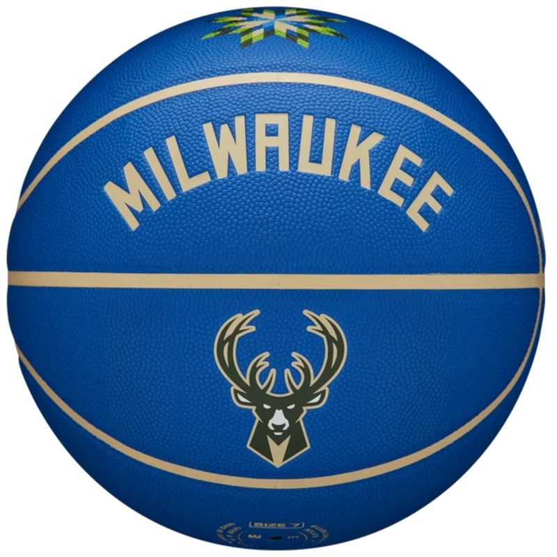 Wilson NBA Team City Collector Milwaukee Bucks Ball WZ4016417ID Basketball – Bild 2
