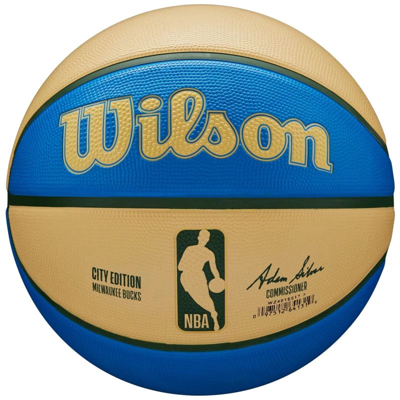 Wilson NBA Team City Edition Milwaukee Bucks Ball WZ4016517ID Basketball – Bild 3