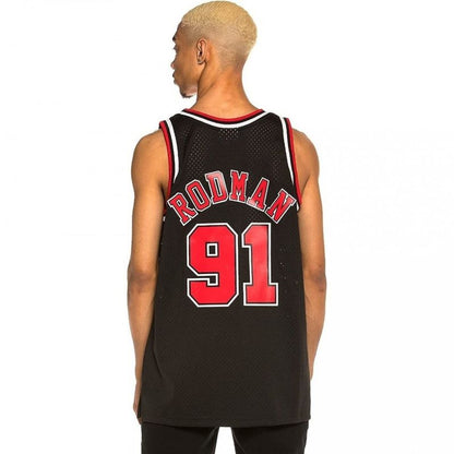 Mitchell & Ness Chicago Bulls NBA Swingman Ausweichtrikot Bulls 97 Dennis Rodman SMJYGS18152-CBUBLCK97DRD – Bild 5