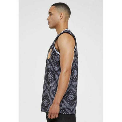 Karl Kani Woven Signature Paisley Basketball Tank M 6031440 – Bild 5