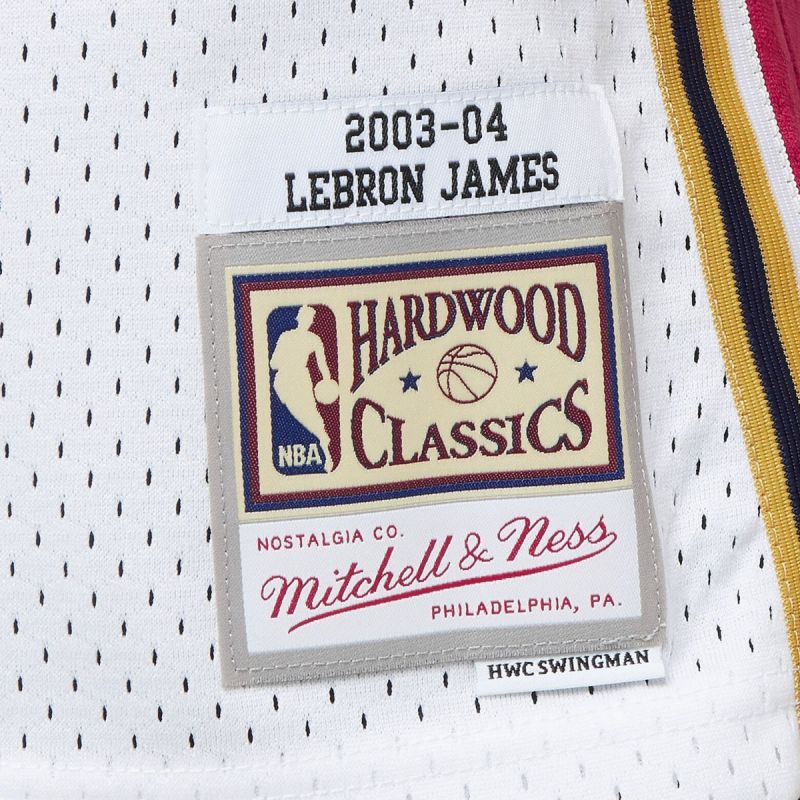 Mitchell & Ness NBA Swingman-Trikot Cavaliers 03 Lebron James M SMJYCP19209-CCAWHIT03LJA – Bild 6
