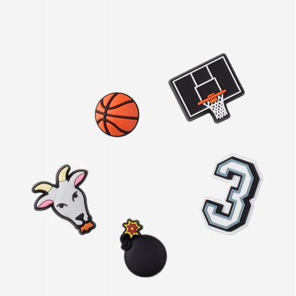 Crocs Jibbitz™ Basketball Star 5er-Pack 10009750 Pins – Bild 2