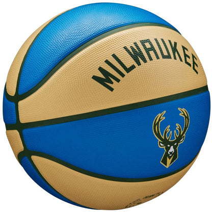Wilson NBA Team City Edition Milwaukee Bucks Ball WZ4016517ID Basketball – Bild 2