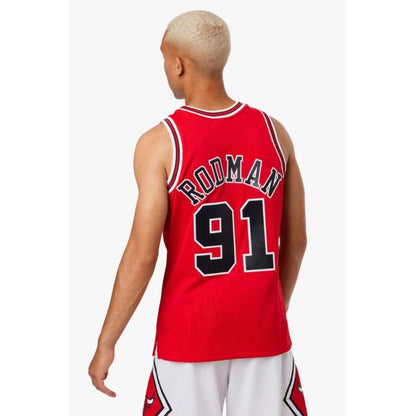 Mitchell & Ness Chicago Bulls NBA Dennis Rodman T-Shirt M SMJYGS18154-CBUSCAR97DRD – Bild 3